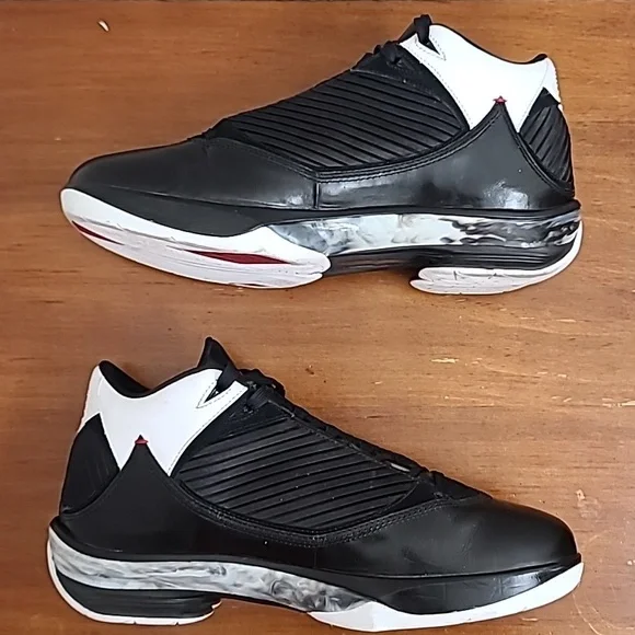 Air Jordan 2009 OG 2K9 Black White Tuxedo Vintage Mens Sneakers 343084-062 Sz 12